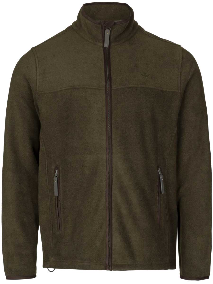 25% OFF - SEELAND Woodcock Earl Fleece Jacket - Mens - Pine Green Melange - Size: SMALL