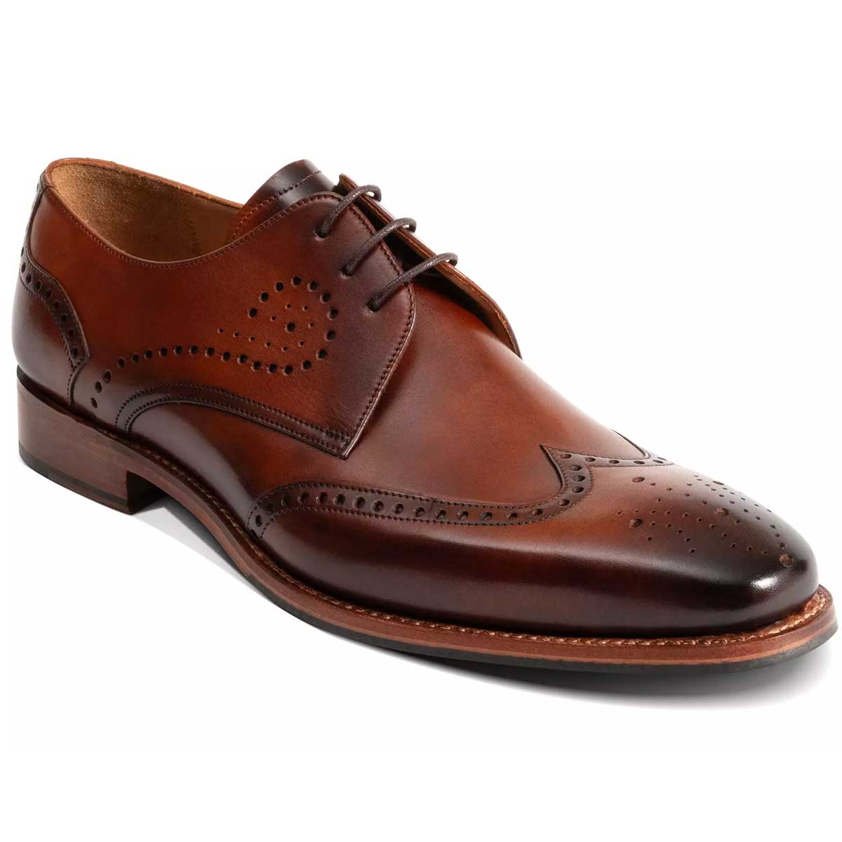 30% OFF - BARKER George Shoes - Mens - Brown Hand Patina - Size: UK 8.5