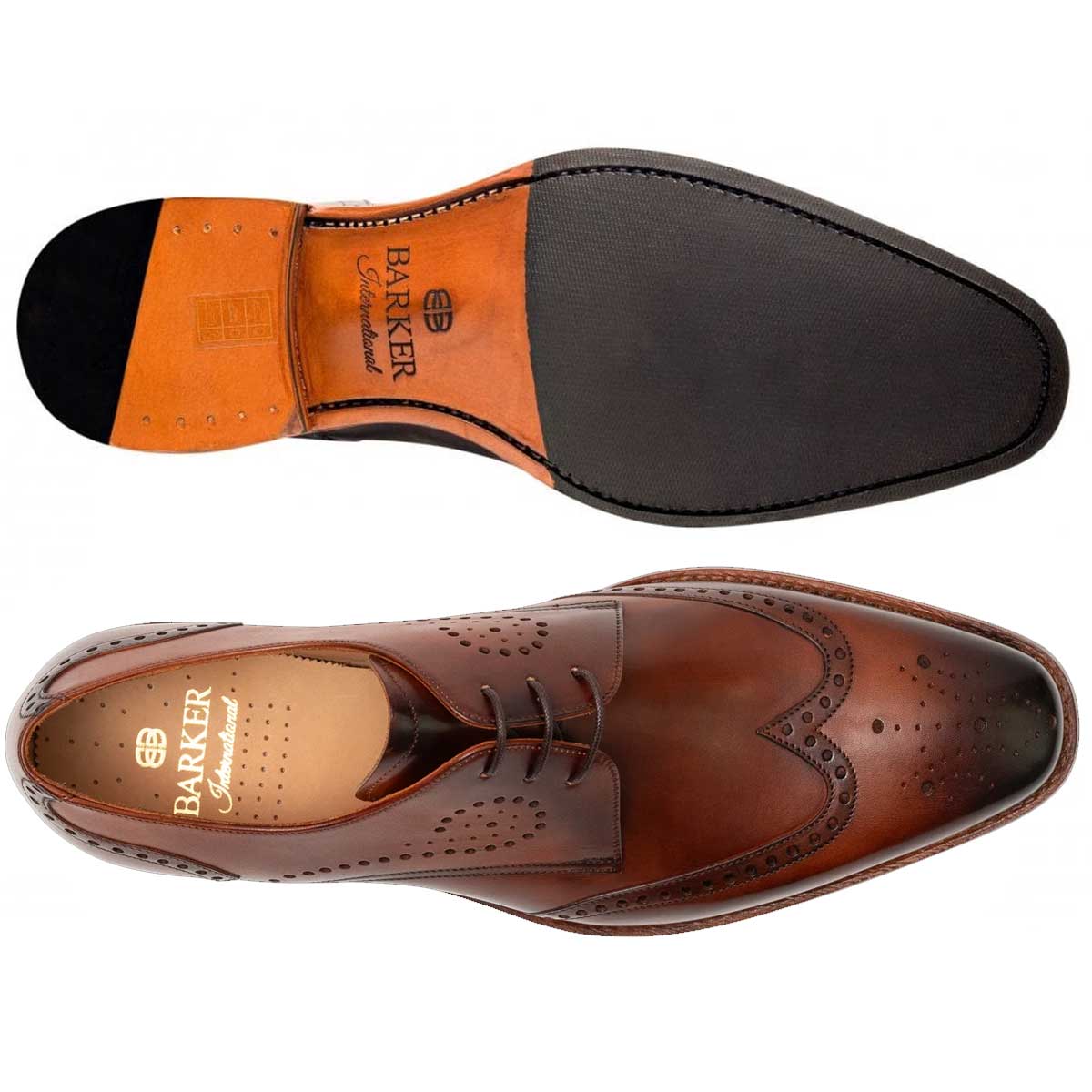 30% OFF - BARKER George Shoes - Mens - Brown Hand Patina - Size: UK 8.5 - Image 2