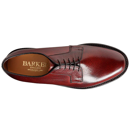 30% OFF BARKER Nairn Shoes - Mens Country Derby Dainite Sole - Cherry Grain - Size: UK 10 - Image 3