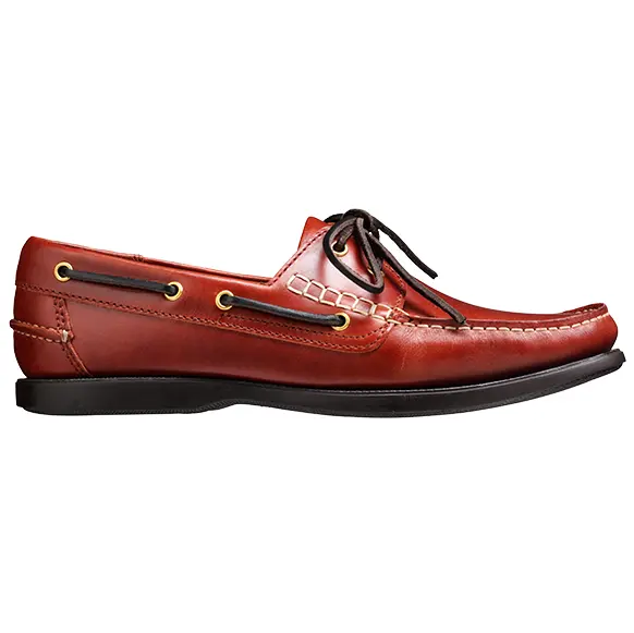 30% OFF - BARKER Wallis Deck Shoes - Mens - Brown Oiled Calf - Size: UK 7 - Image 4