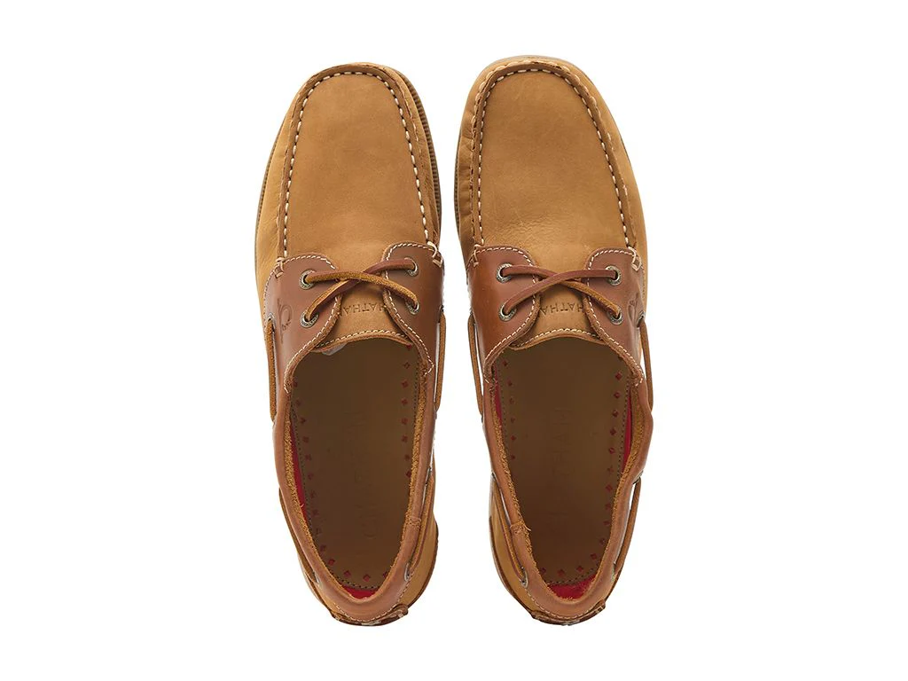 30% OFF CHATHAM Galley II Leather Boat Shoes - Men's - Tan - Size: UK 9 - Image 3