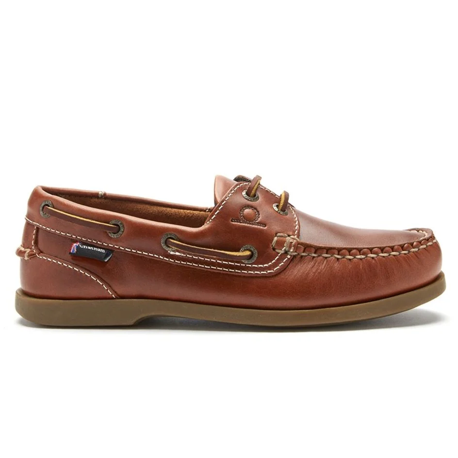 30% OFF CHATHAM Ladies Deck II G2 Leather Boat Shoes - Chestnut - Size: UK 8