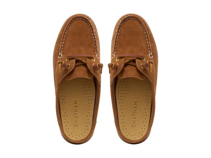 30% OFF CHATHAM Ladies Lyme G2 Leather Mule Boat Shoes - Tan - Size: UK 6.5 - Image 6