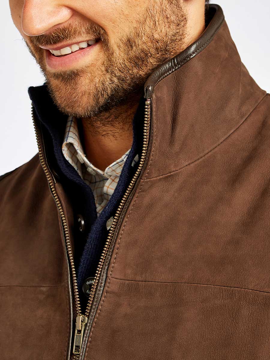 30% OFF - DUBARRY Dunhill Leather Gilet - Mens - Walnut - Size: M - Image 7