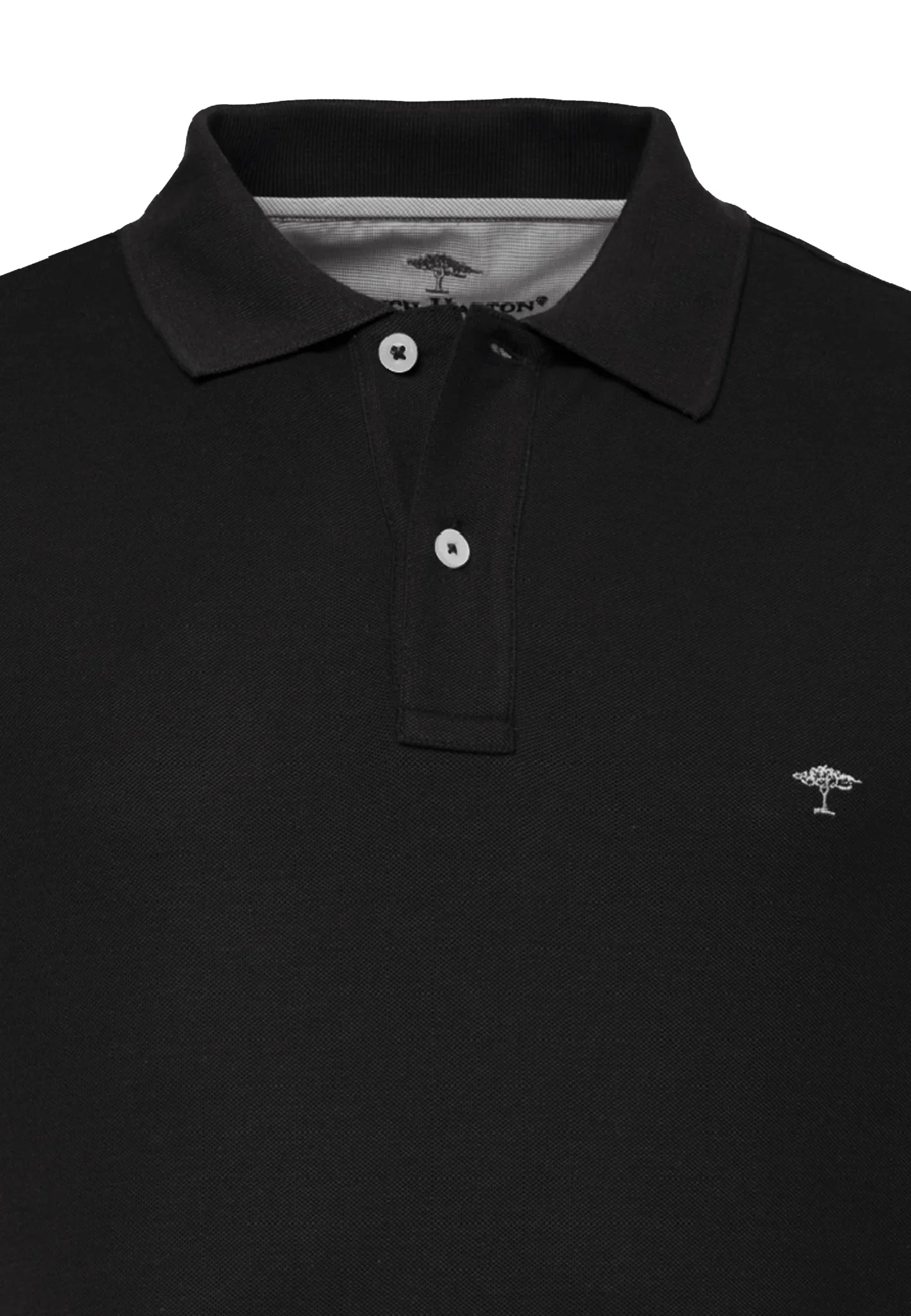 30% OFF - FYNCH HATTON Pique Polo Shirt - Men's Supima Cotton – Black - Size: LARGE - Image 2
