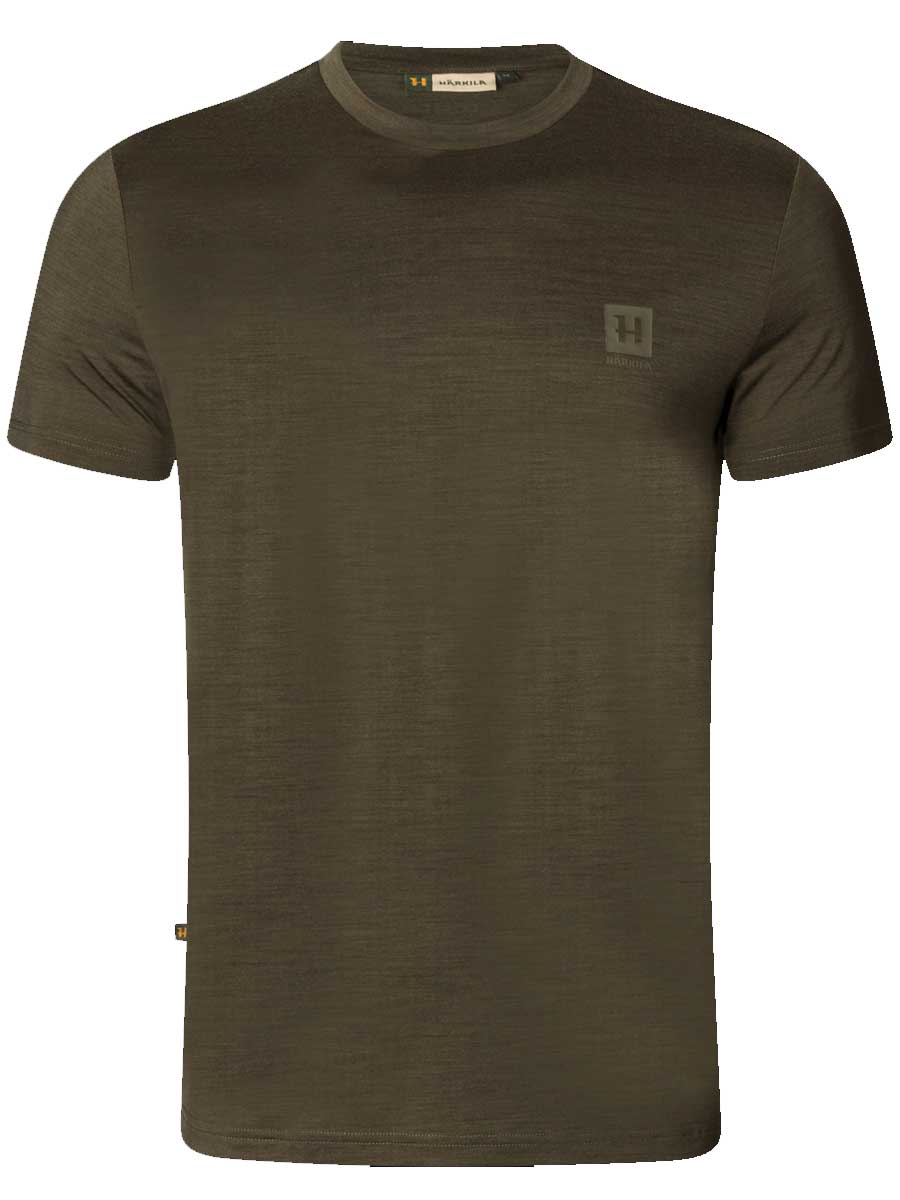 30% OFF HARKILA Base All Season Short Sleeve T-Shirt - Mens - Willow Green - Size: M