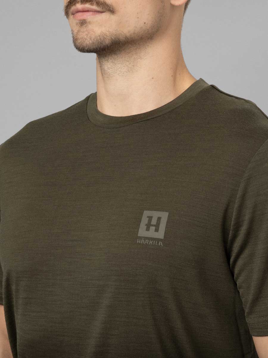 30% OFF HARKILA Base All Season Short Sleeve T-Shirt - Mens - Willow Green - Size: M - Image 2