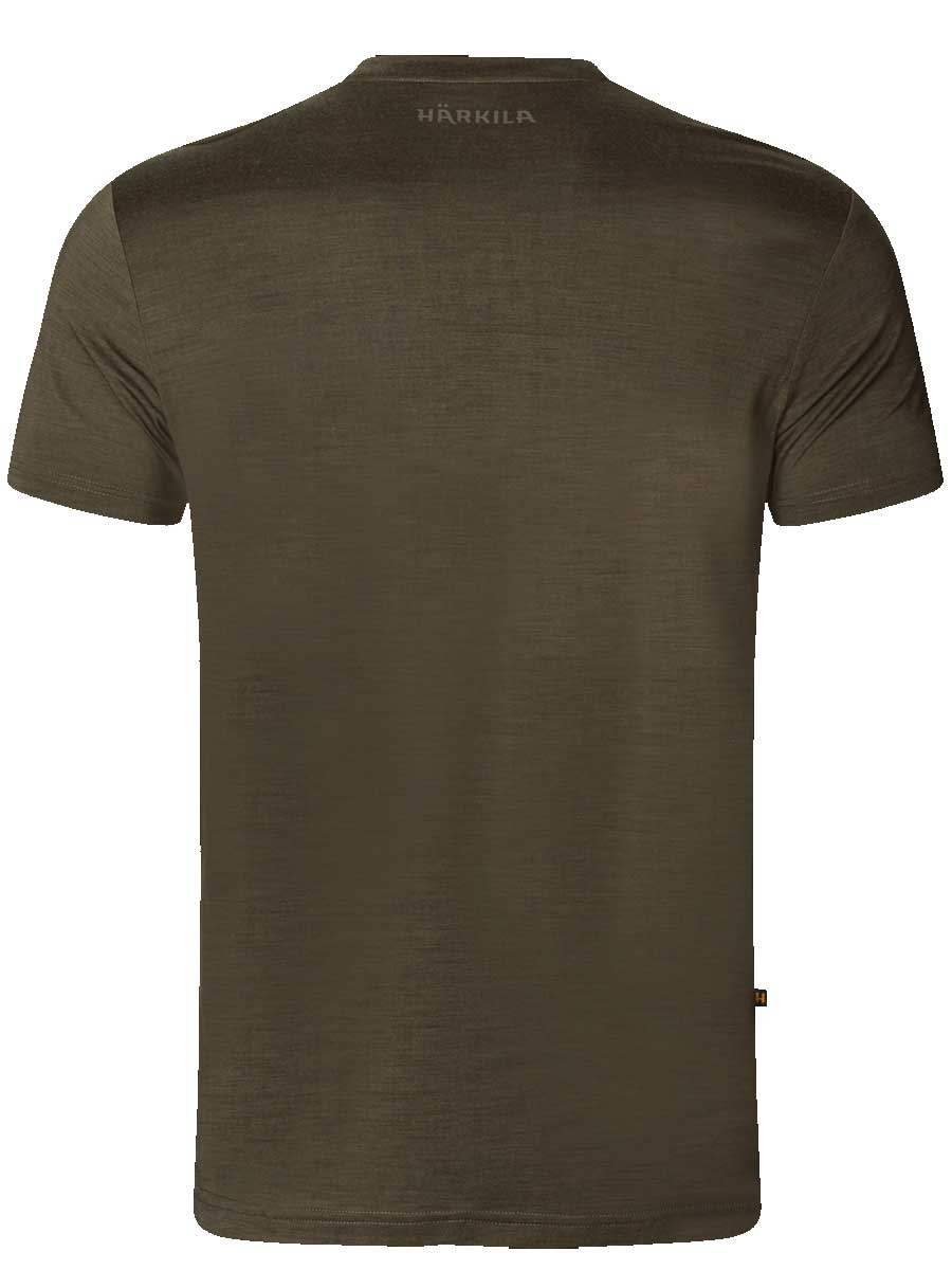 30% OFF HARKILA Base All Season Short Sleeve T-Shirt - Mens - Willow Green - Size: M - Image 3