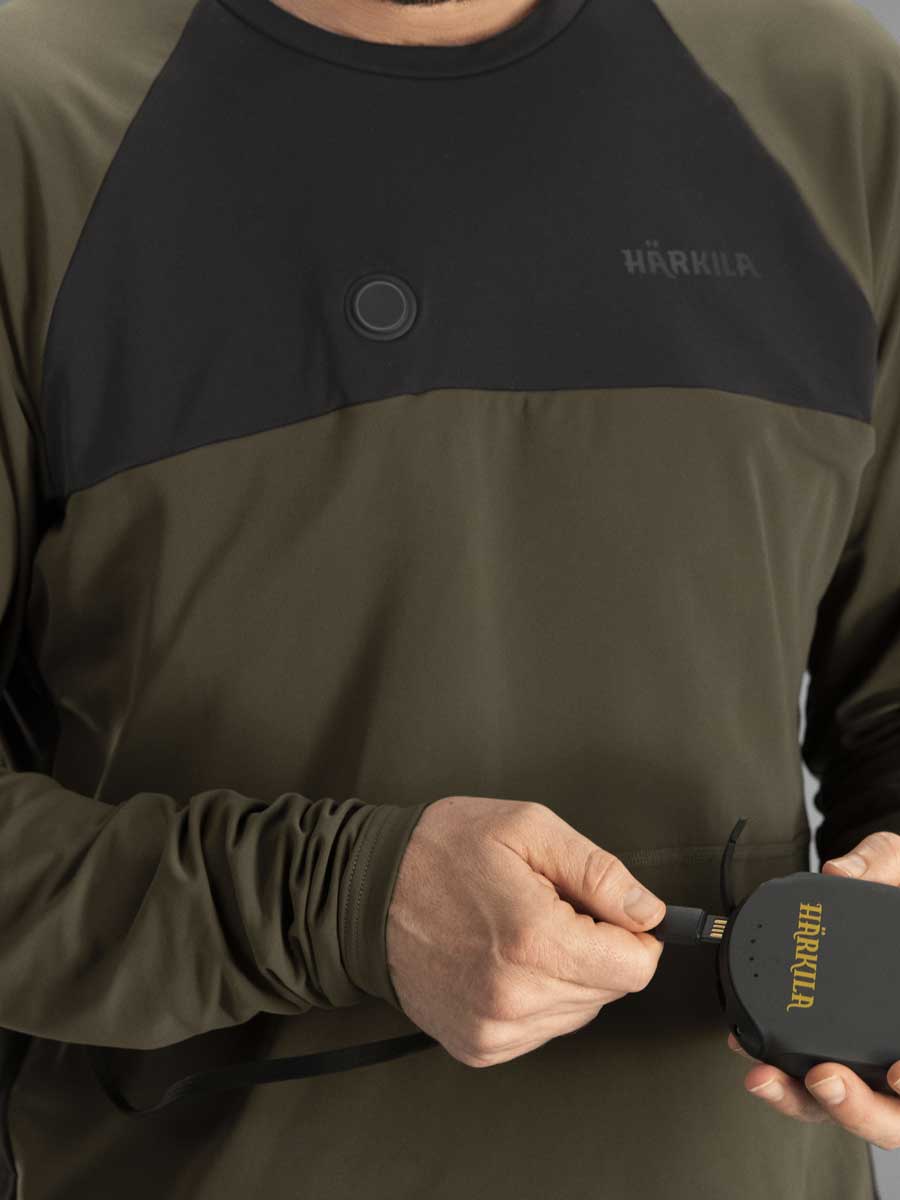 30% OFF - HARKILA Heat Control L/S T-Shirt - Mens - Willow Green & Black - Size: XXL - Image 2