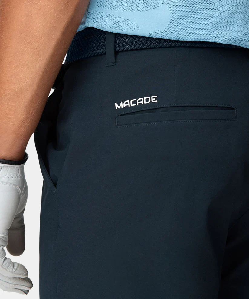MACADE Men’s Four-Way Stretch Golf Joggers – Tapered Performance Fit – Navy - Image 2