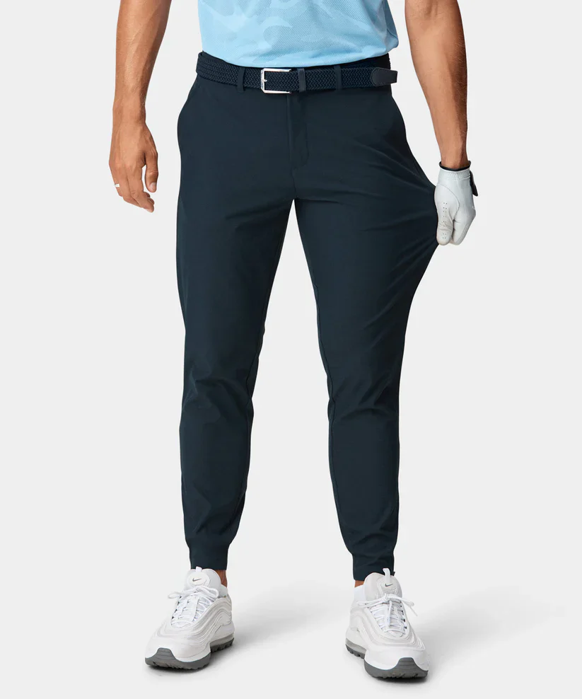 MACADE Men’s Four-Way Stretch Golf Joggers – Tapered Performance Fit – Navy - Image 8
