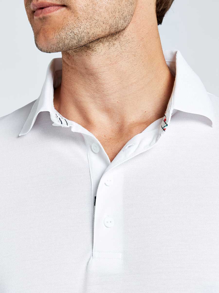 50% OFF DUBARRY Sorrento Short-Sleeved Technical Polo - Unisex - White - Size: XS - Image 7