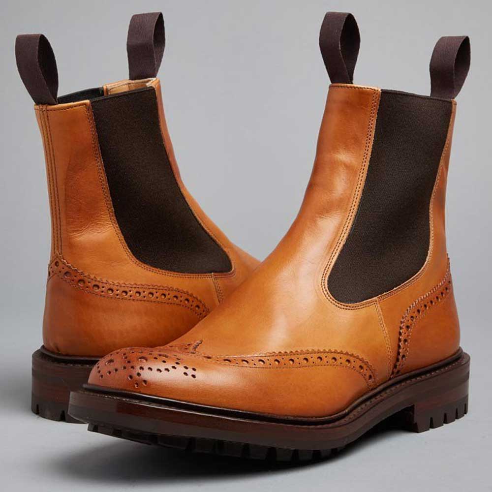 30% OFF TRICKER'S Henry Boots - Mens Commando Sole - 1001 Burnished Tan - Size: UK 9 - Image 4