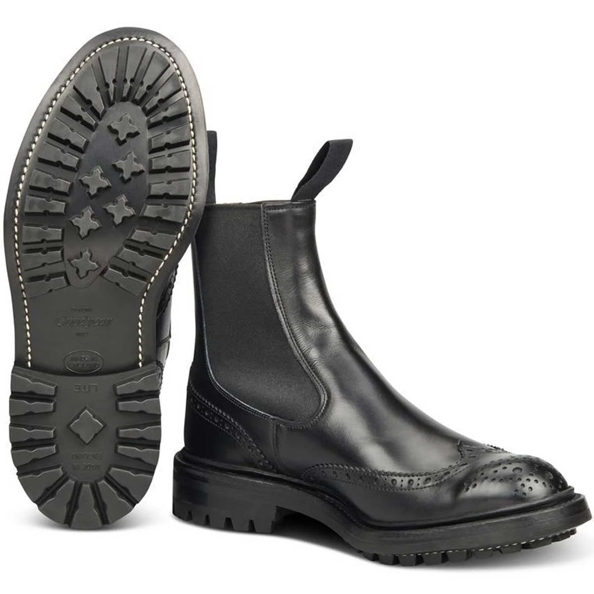 30% OFF TRICKER'S Henry Boots - Mens Commando Sole - Black Calf - Size: UK 8.5 - Image 2