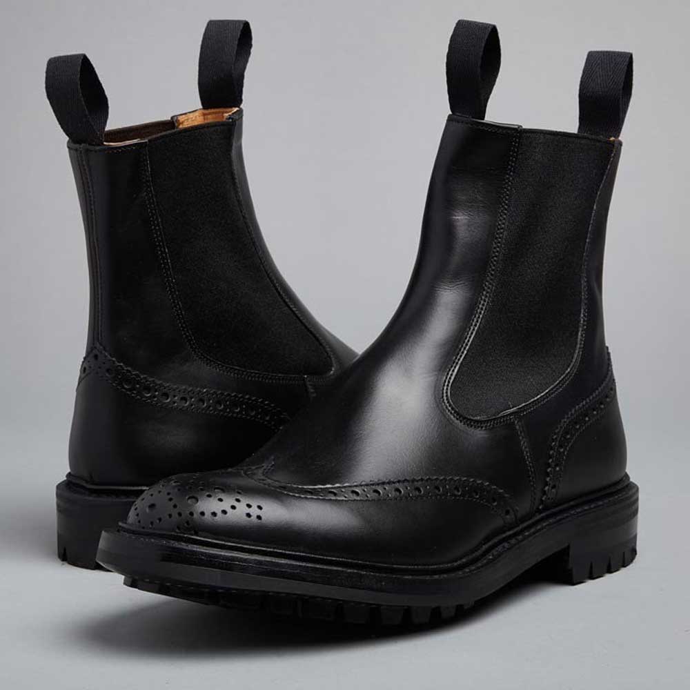 30% OFF TRICKER'S Henry Boots - Mens Commando Sole - Black Calf - Size: UK 8.5 - Image 3