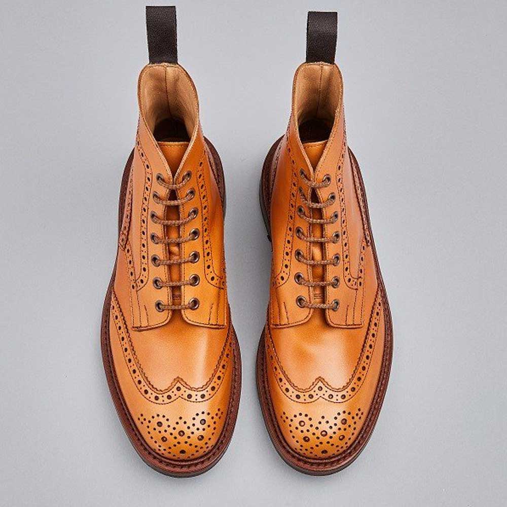 30% OFF TRICKER'S Stow Boots - Mens Dainite Sole - Acorn Antique - Size: UK 10.5 - Image 4