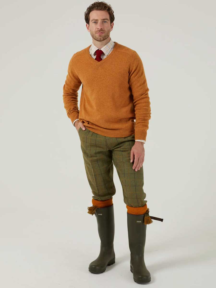 ALAN PAINE Rutland Mens Shooting Breeks - Dark Moss - Image 3