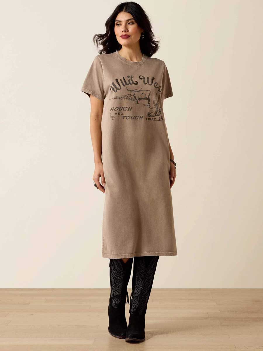 ARIAT Bandito Dress - Womens - Taupe Mineral Wash - Image 4