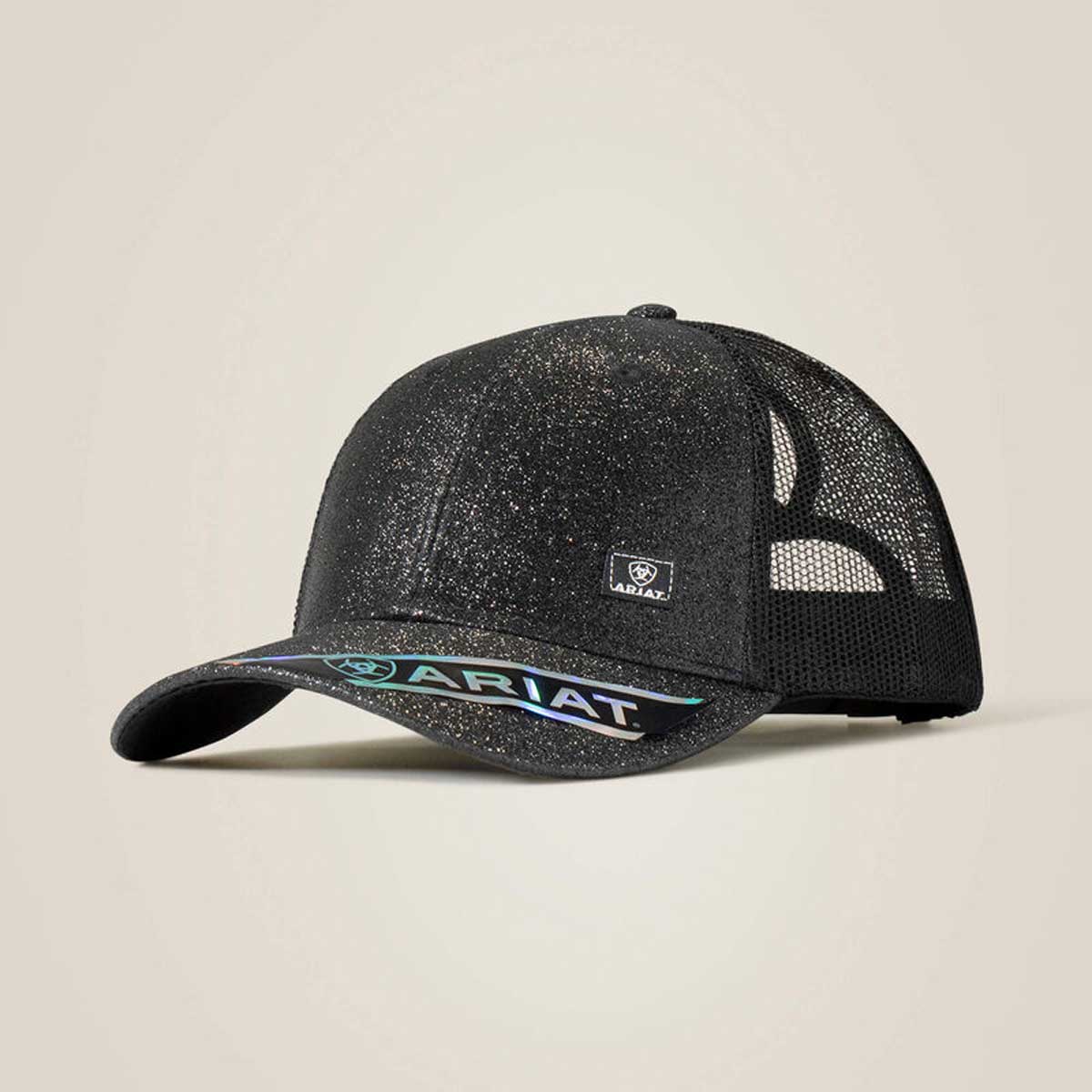 ARIAT Messy Bun Glitter Cap - Womens - Black
