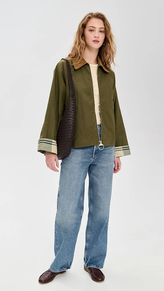 BARBOUR Catlin Casual Jacket - Women's - Dusky Green/ Ancient - Image 8