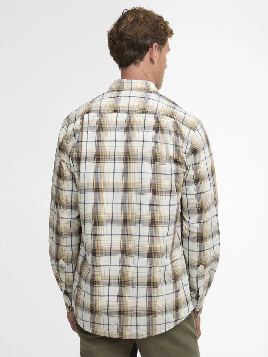 BARBOUR Witton Checked Regular Shirt - Mens - Whisper White - Image 4
