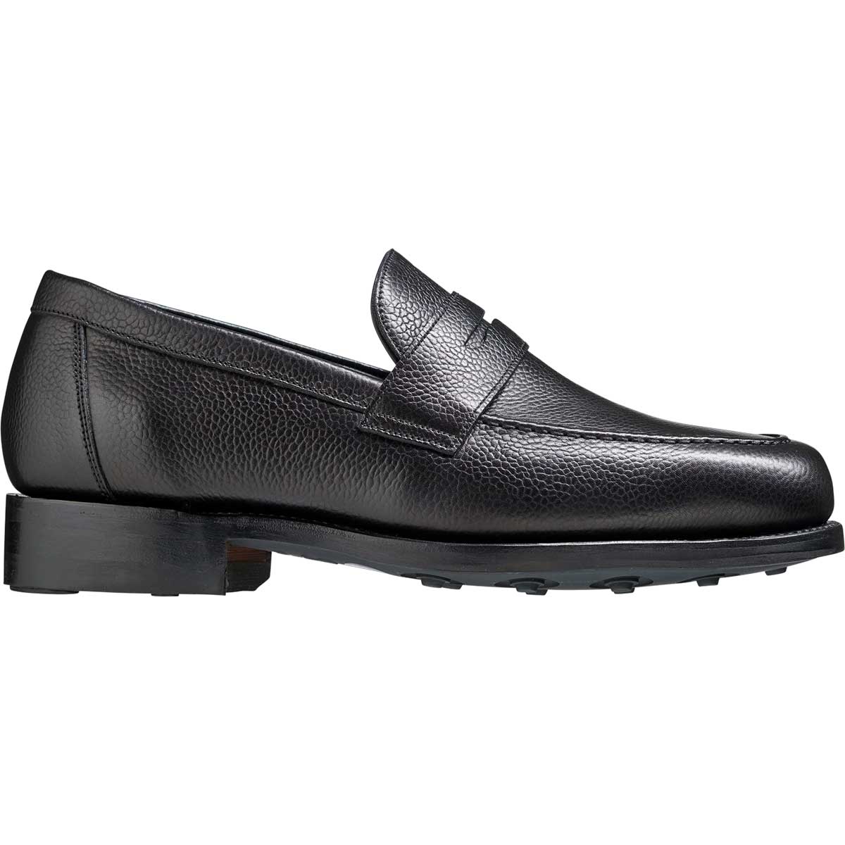 BARKER Jevington Shoes - Mens Loafers - Black Grain - Image 3