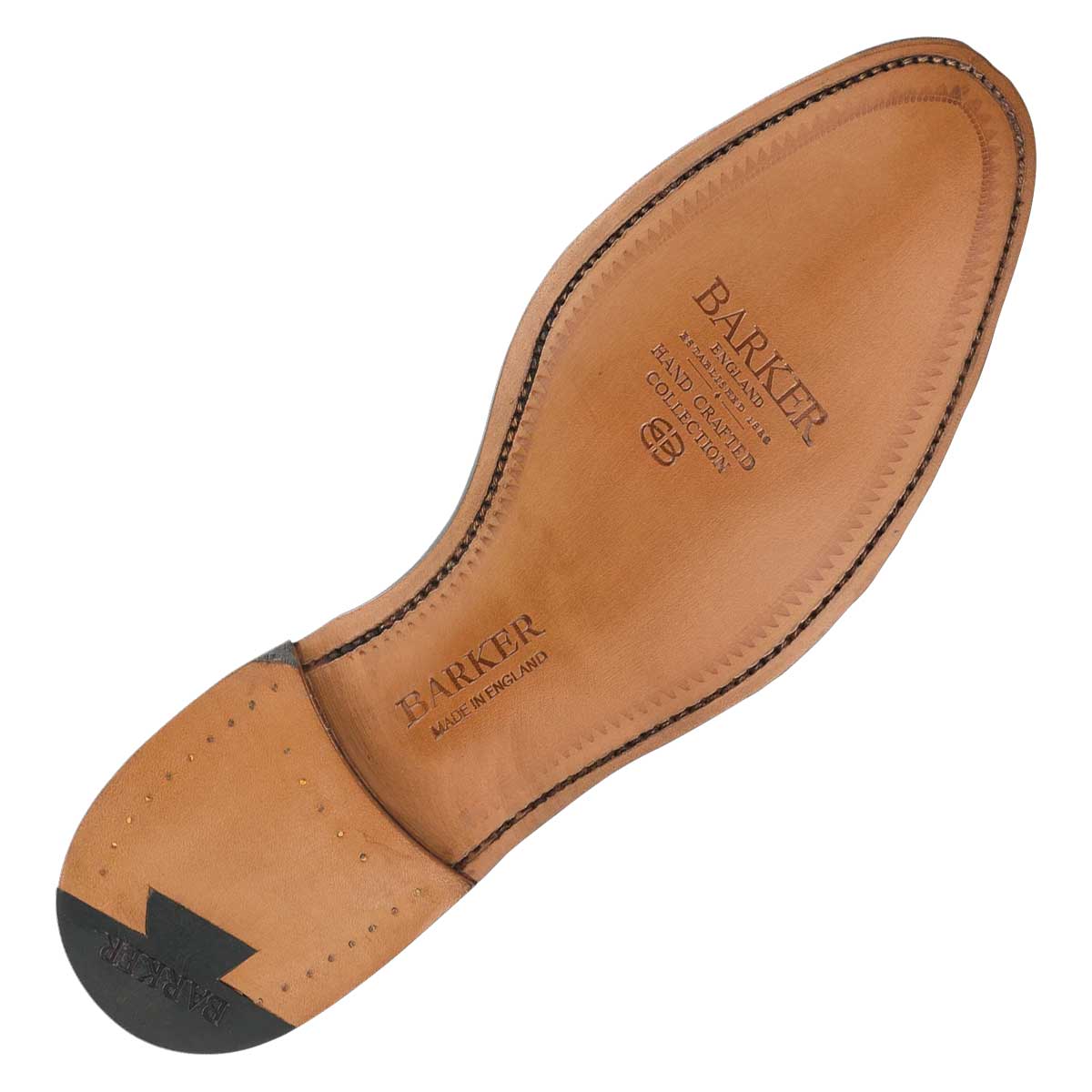 BARKER Lerwick Shoes - Mens Oxford Brogues - Black Calf - Image 2