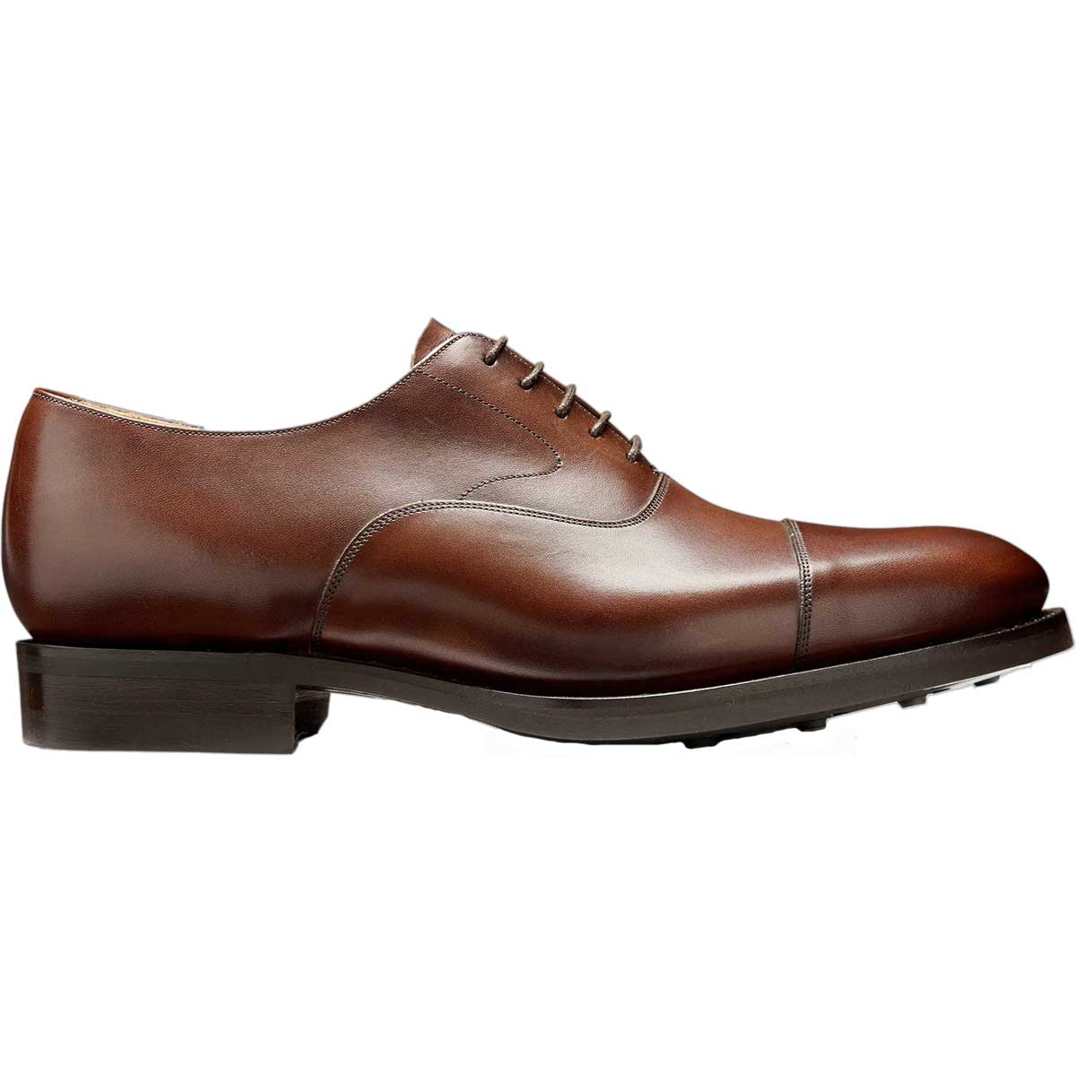 BARKER Malvern II Shoes - Mens Toe Cap Oxford - Ebony Calf - Image 3