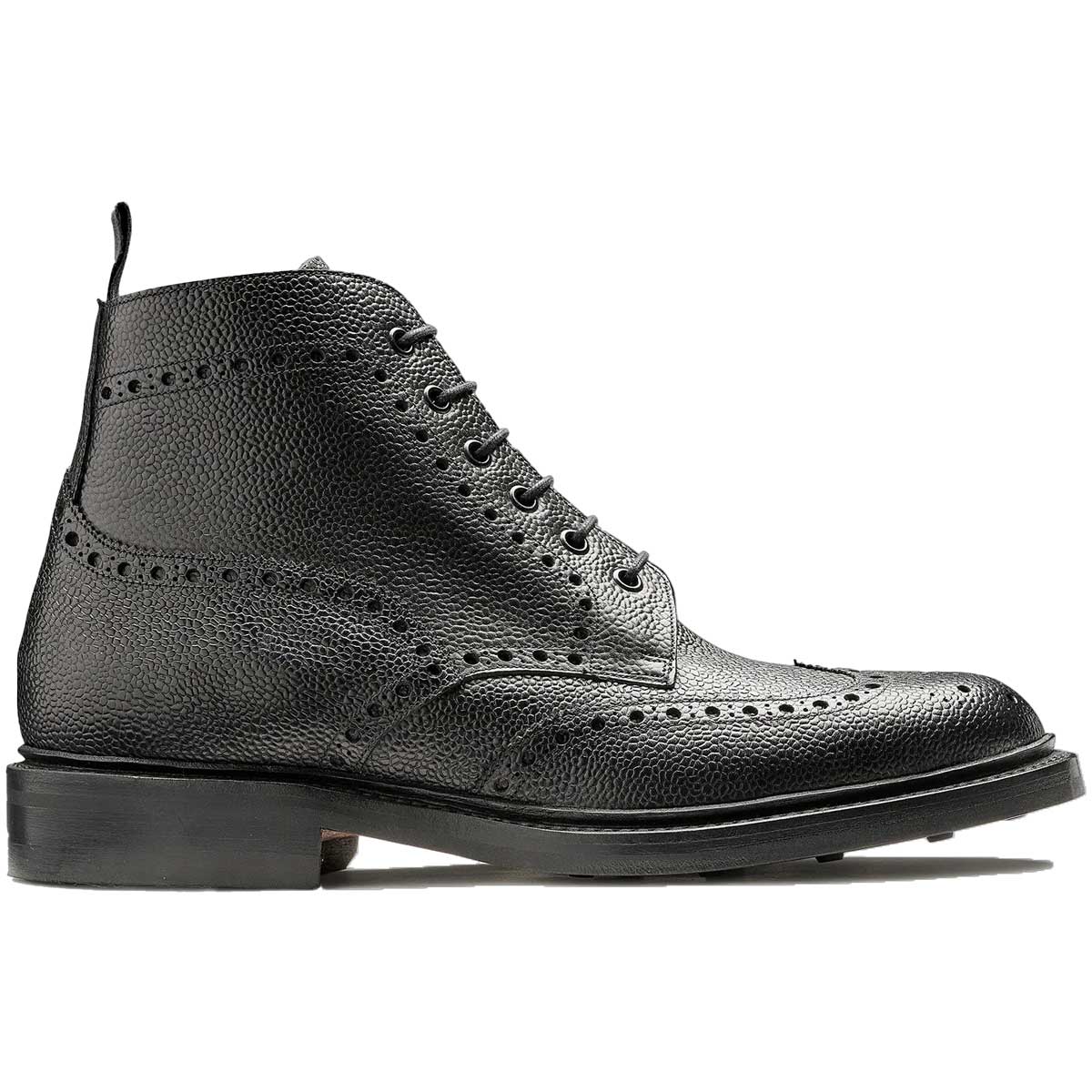 BARKER Pennine Boots - Mens Derby Brogue - Black Grain - Image 3