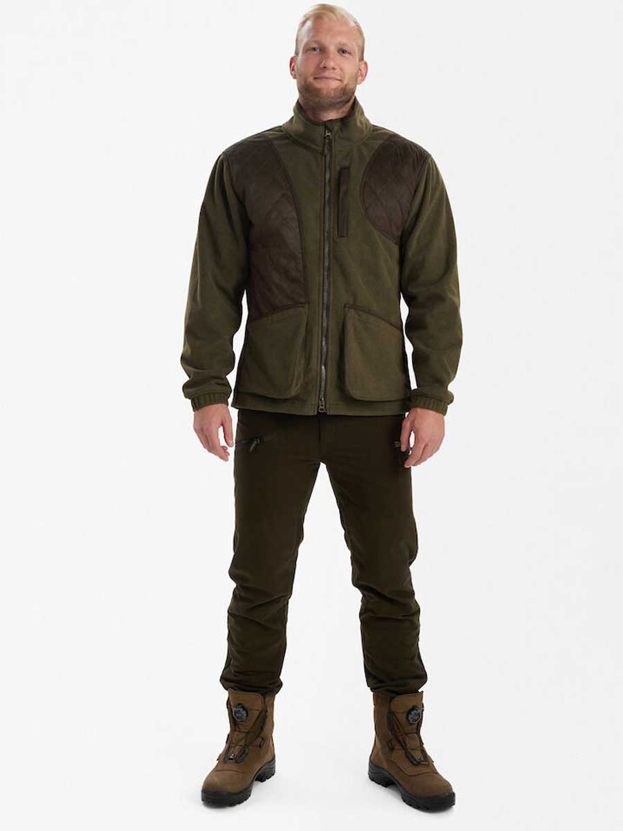 DEERHUNTER Gamekeeper Shooting Jacket - Mens - Graphite Green Melange - Image 4