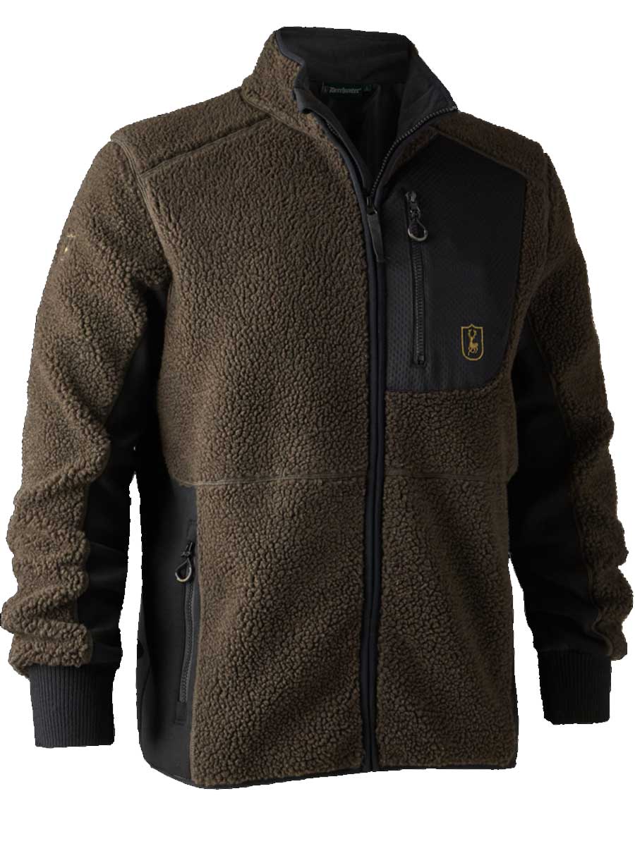 DEERHUNTER Rogaland Fiber Pile Jacket - Mens - Chocolate Brown - Image 2