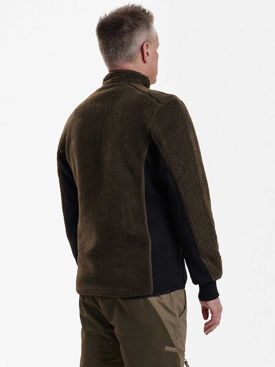 DEERHUNTER Rogaland Fiber Pile Jacket - Mens - Chocolate Brown - Image 4