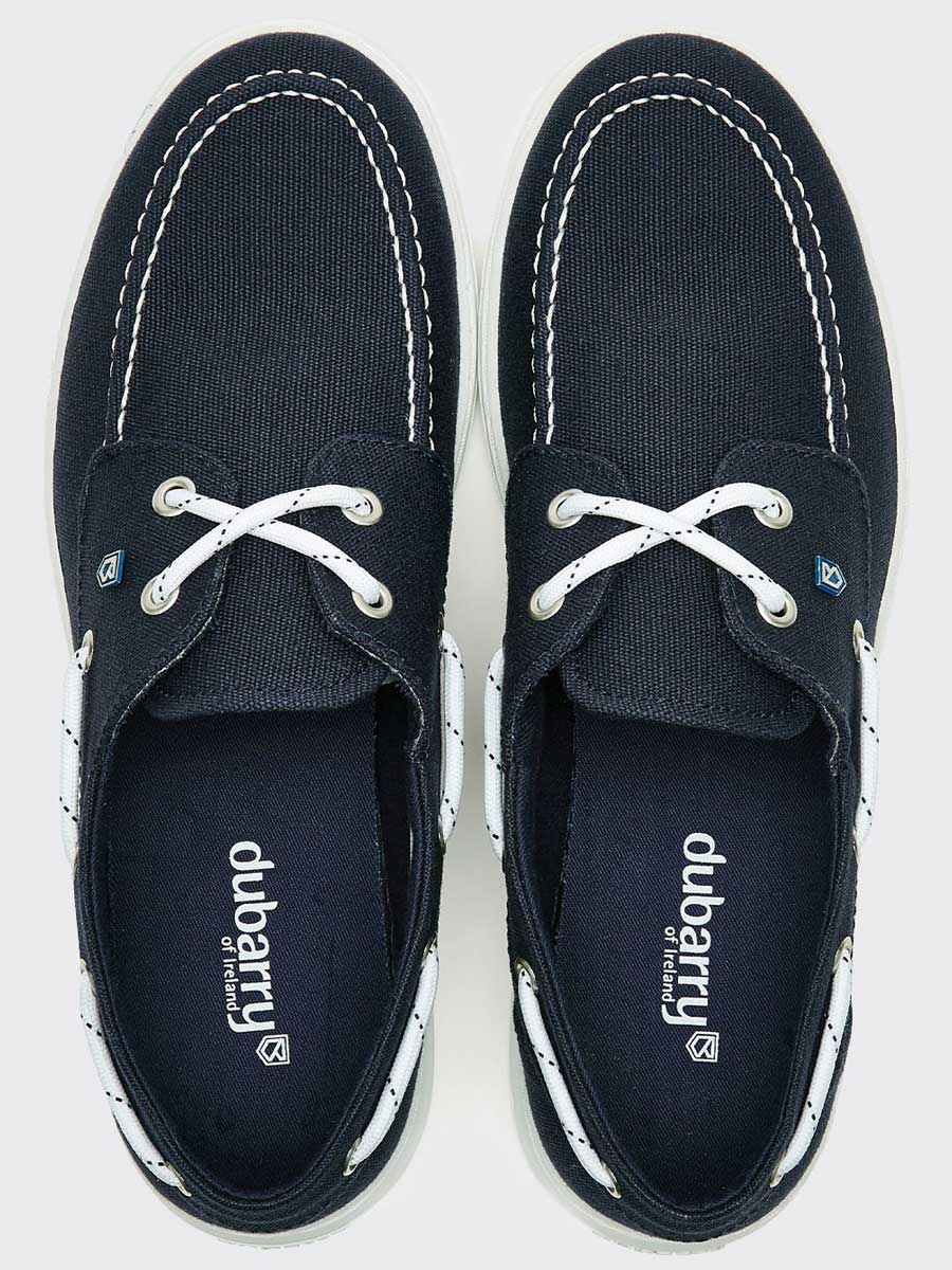 DUBARRY Biarritz Canvas Deck Shoe - Women's - Navy - Image 3