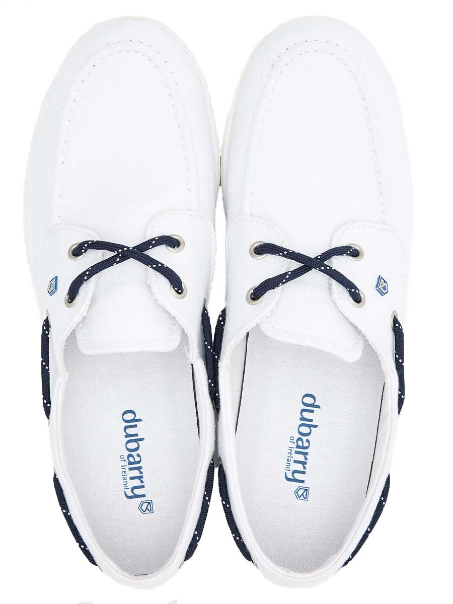 DUBARRY Biarritz Canvas Deck Shoe - Women's - White - Image 4