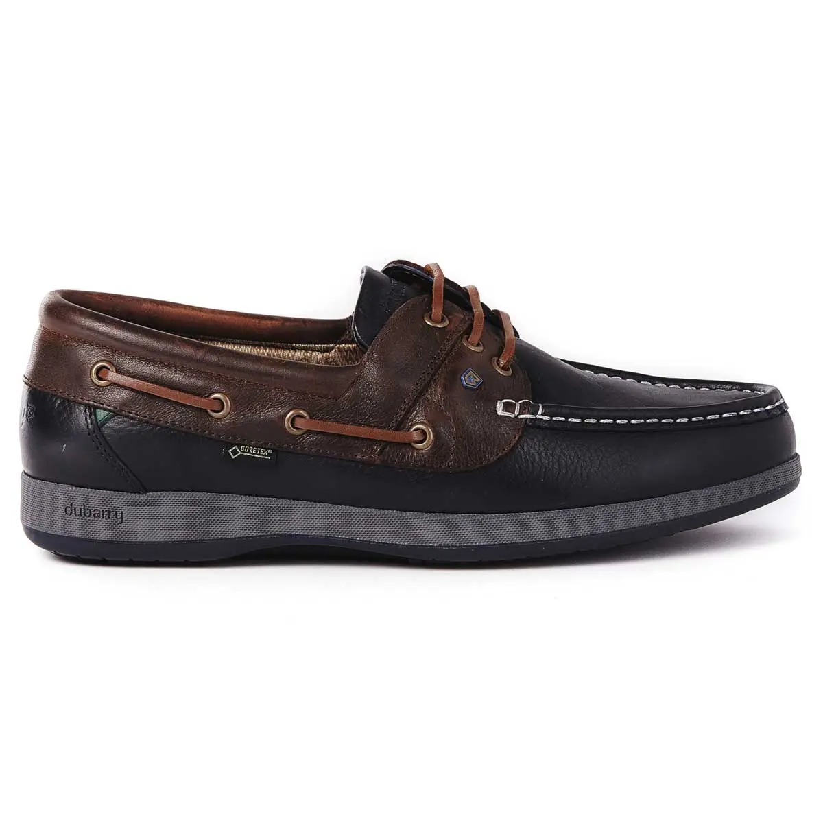 DUBARRY Mariner Deck Shoes - Men's Gore-Tex - Navy & Brown - Image 3