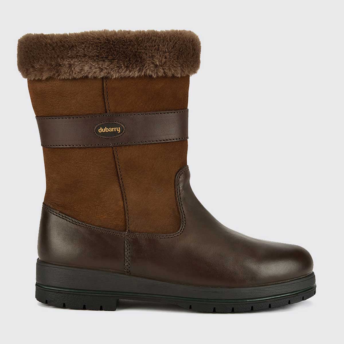 DUBARRY Foxrock Fur Lined Country Boots - Womens - Walnut - Image 5