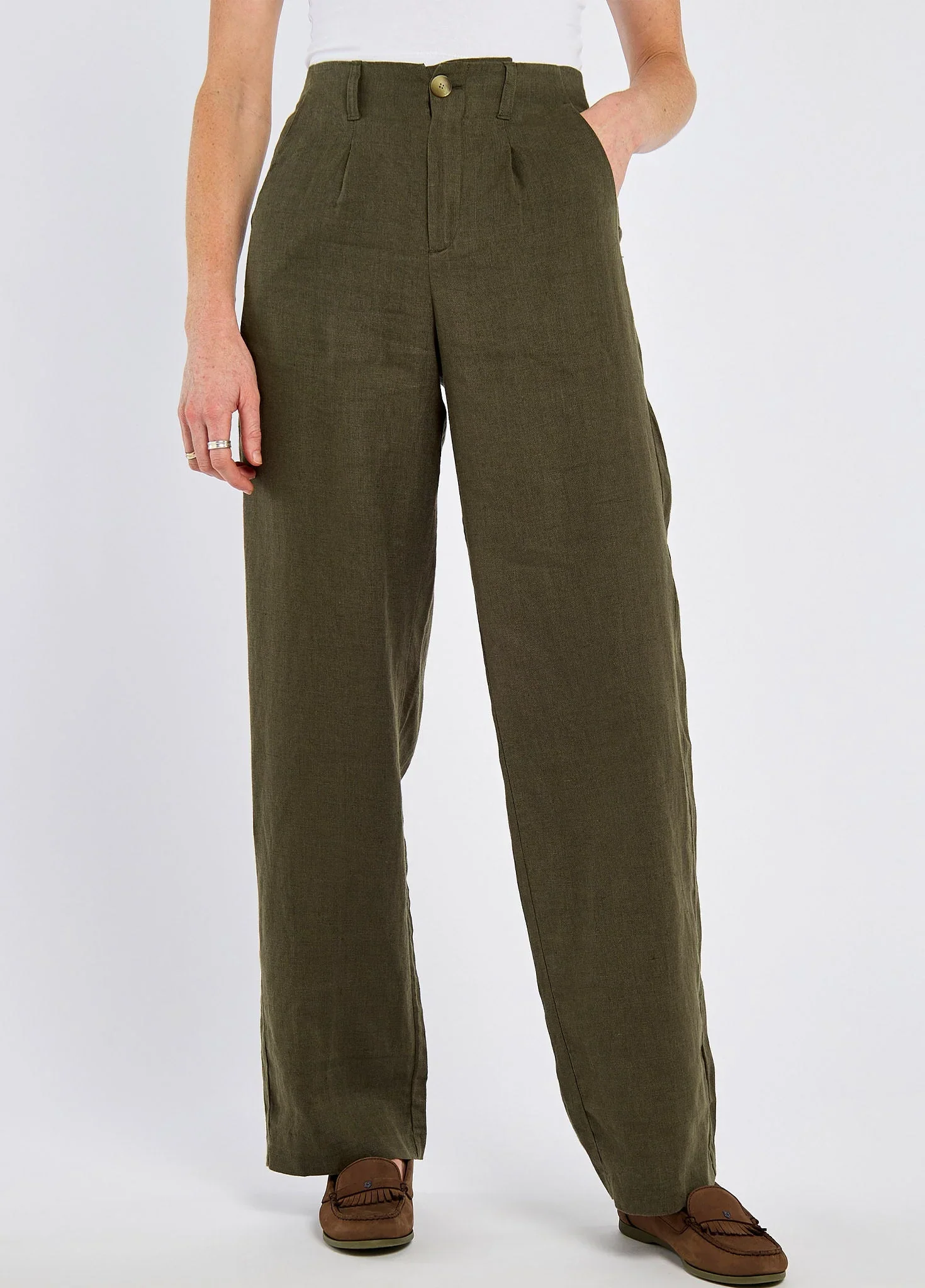 DUBARRY Kelby Women’s Linen Trousers - Khaki