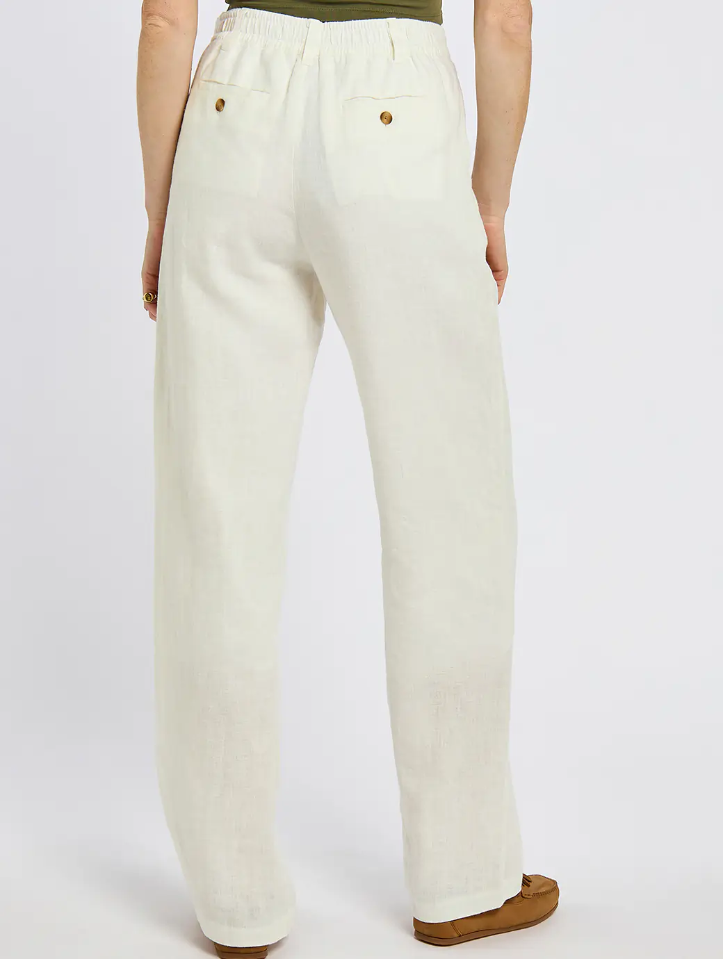 DUBARRY Kelby Women’s Linen Trousers - White - Image 3