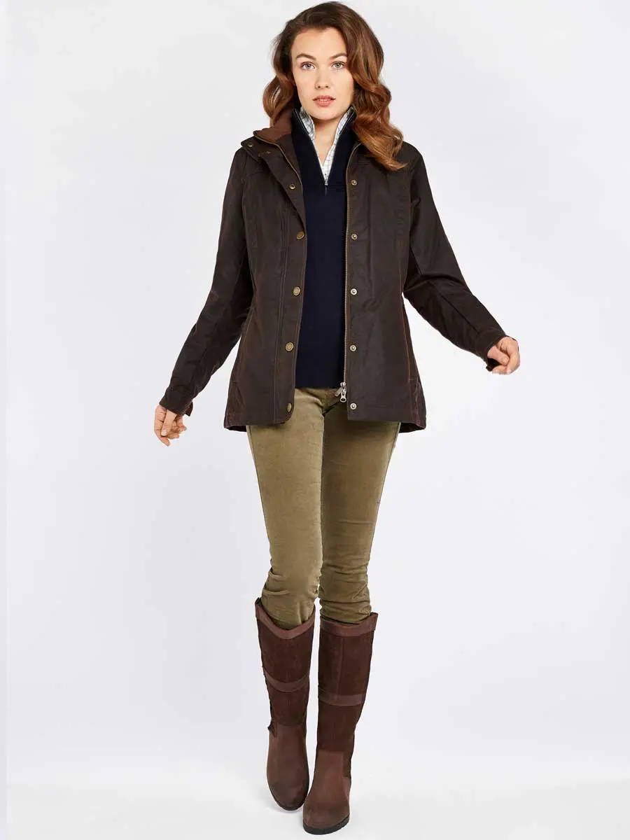 DUBARRY Ladies Mountrath Wax Jacket - Java - Image 2