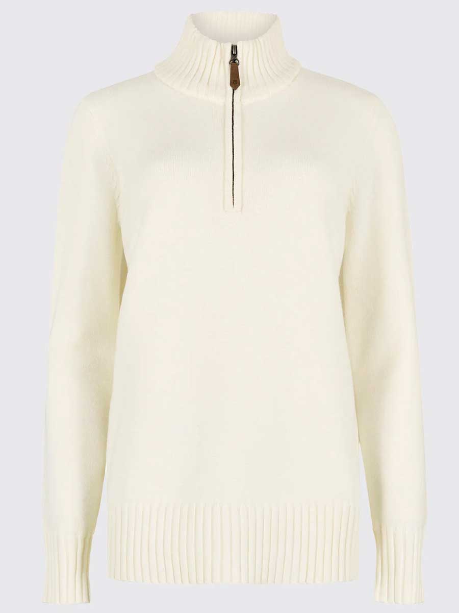 40% OFF DUBARRY Markham Zip Neck Sweater - Women's - Chalk - Size: UK 12 & 16 - Image 5