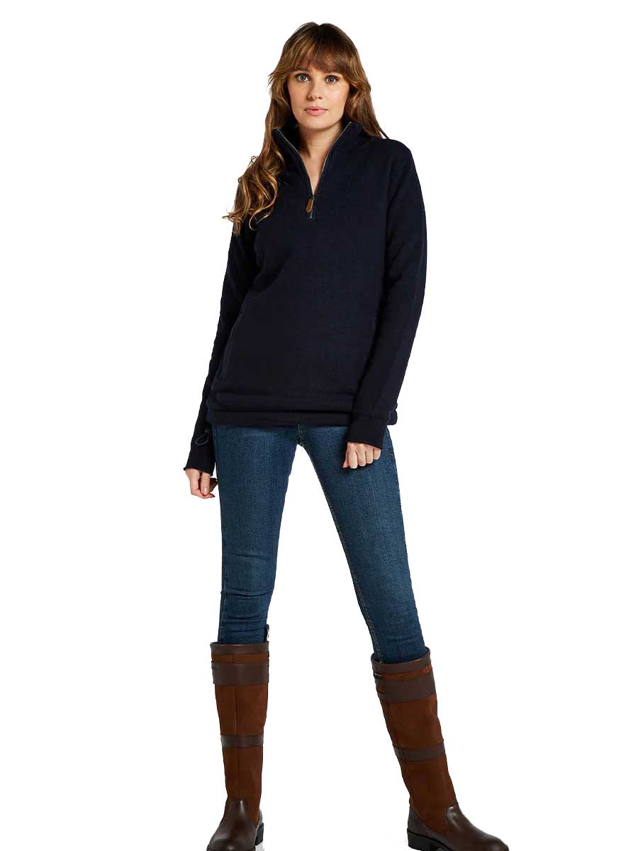 DUBARRY Morrisey Zip Neck Sweater - Women's - Navy - Image 4