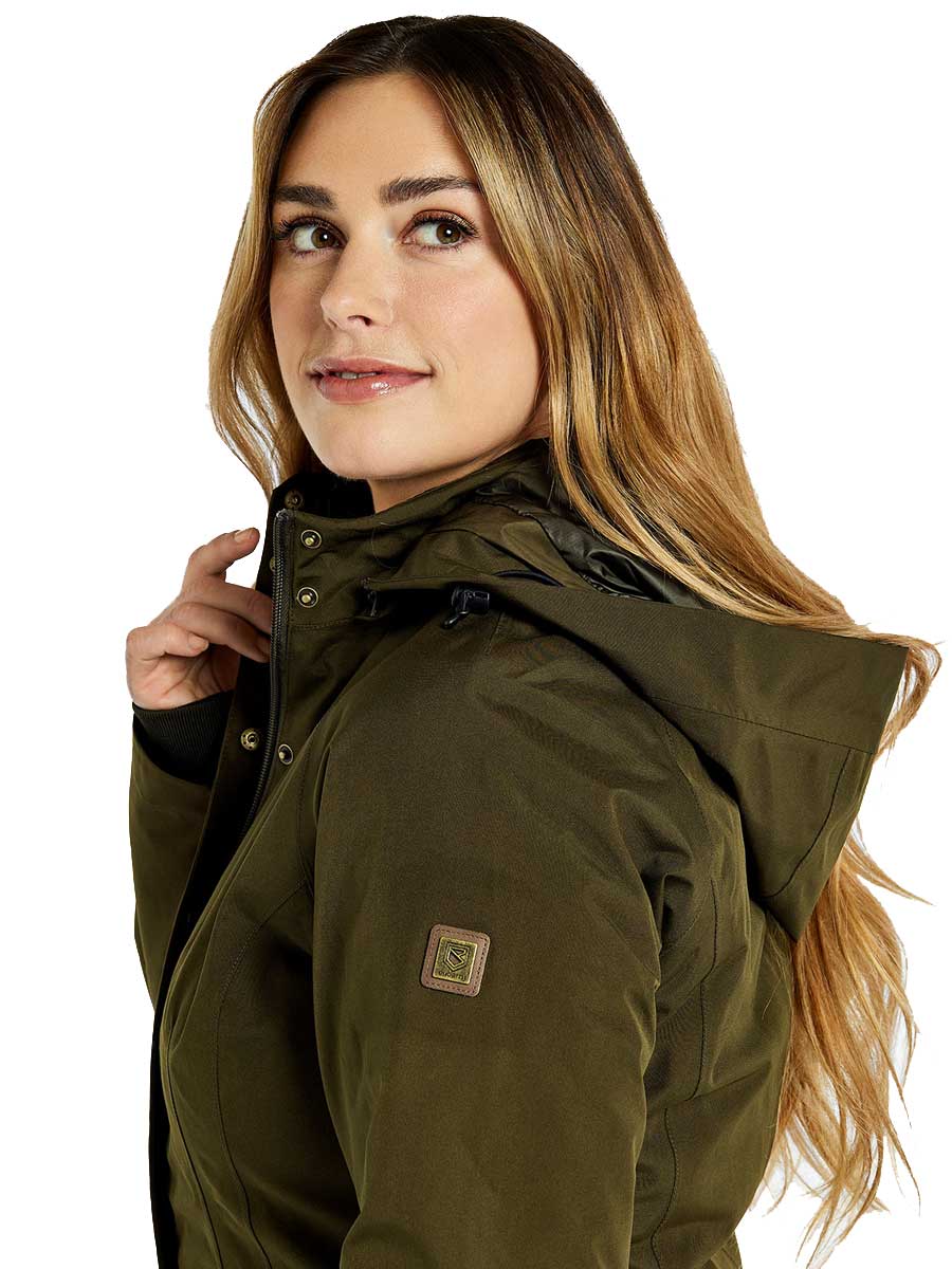 DUBARRY Robinson Waterproof Jacket - Women's - Olive - Image 2