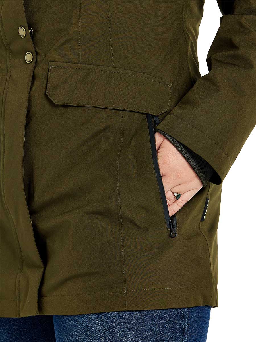 DUBARRY Robinson Waterproof Jacket - Women's - Olive - Image 6