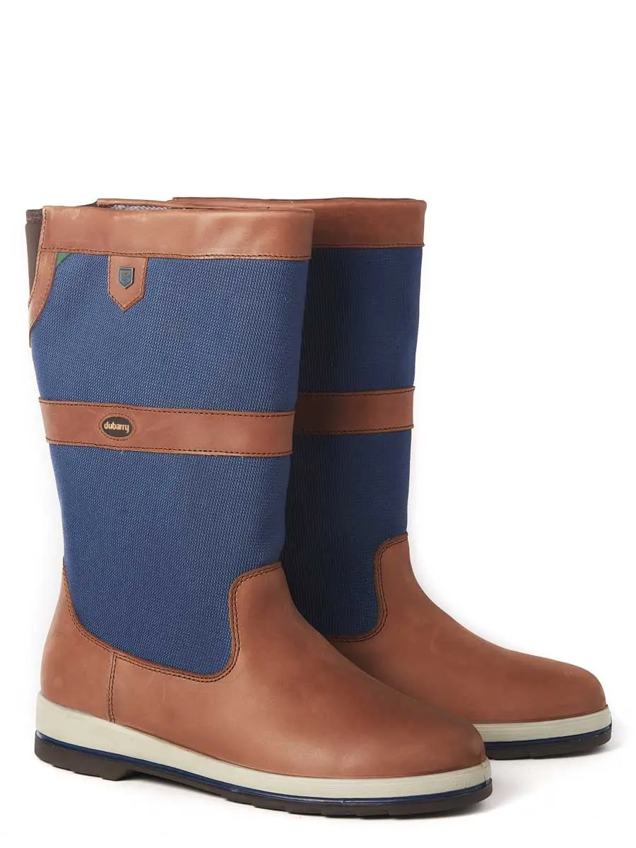 DUBARRY Shamrock ExtraFit Sailing Boots - Navy & Brown - Image 3