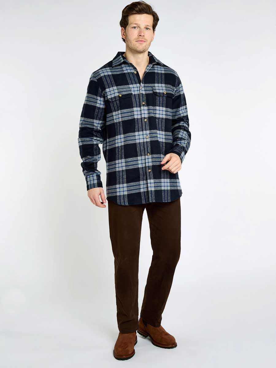 50% OFF DUBARRY Townley Country Check Shirt - Men's - Indigo - Size: SMALL - Image 4