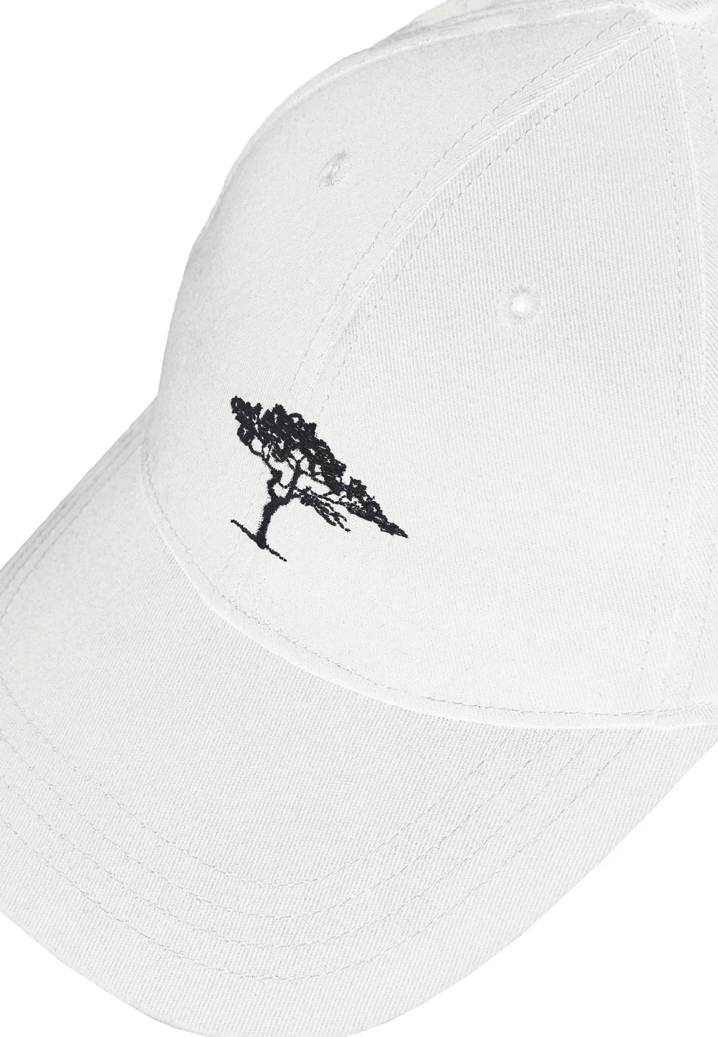 FYNCH HATTON Embroidered Cotton Cap – White - Image 3