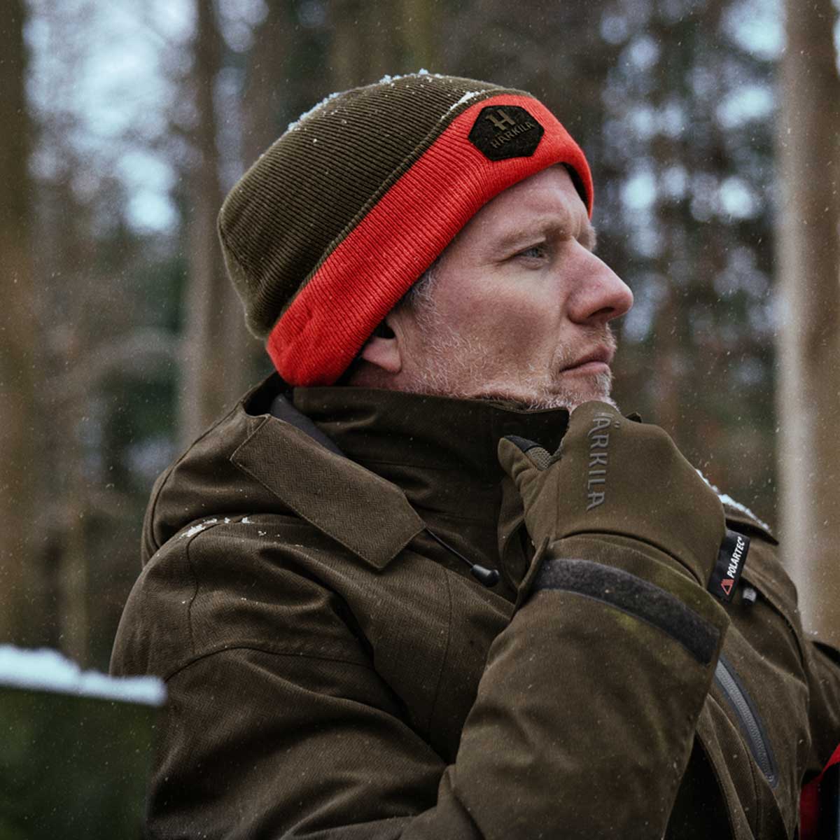 HARKILA Driven Hunt Reversible Beanie - Willow Green - Image 2