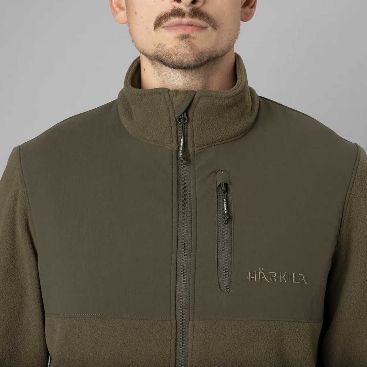 HARKILA Fjell Fleece Jacket - Mens - Light Willow Green - Image 2