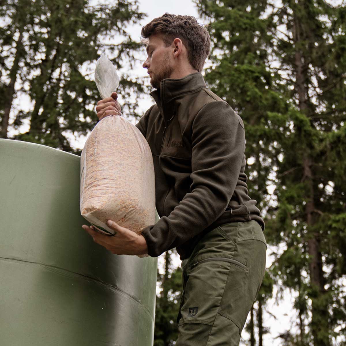 HARKILA Fjell Fleece Jacket - Mens - Shadow Brown - Image 3